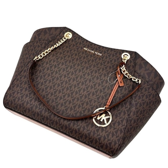 Michael Kors Large Jet Set Travel Chain
Shoulder Bag Brown - Picture 1 of 12